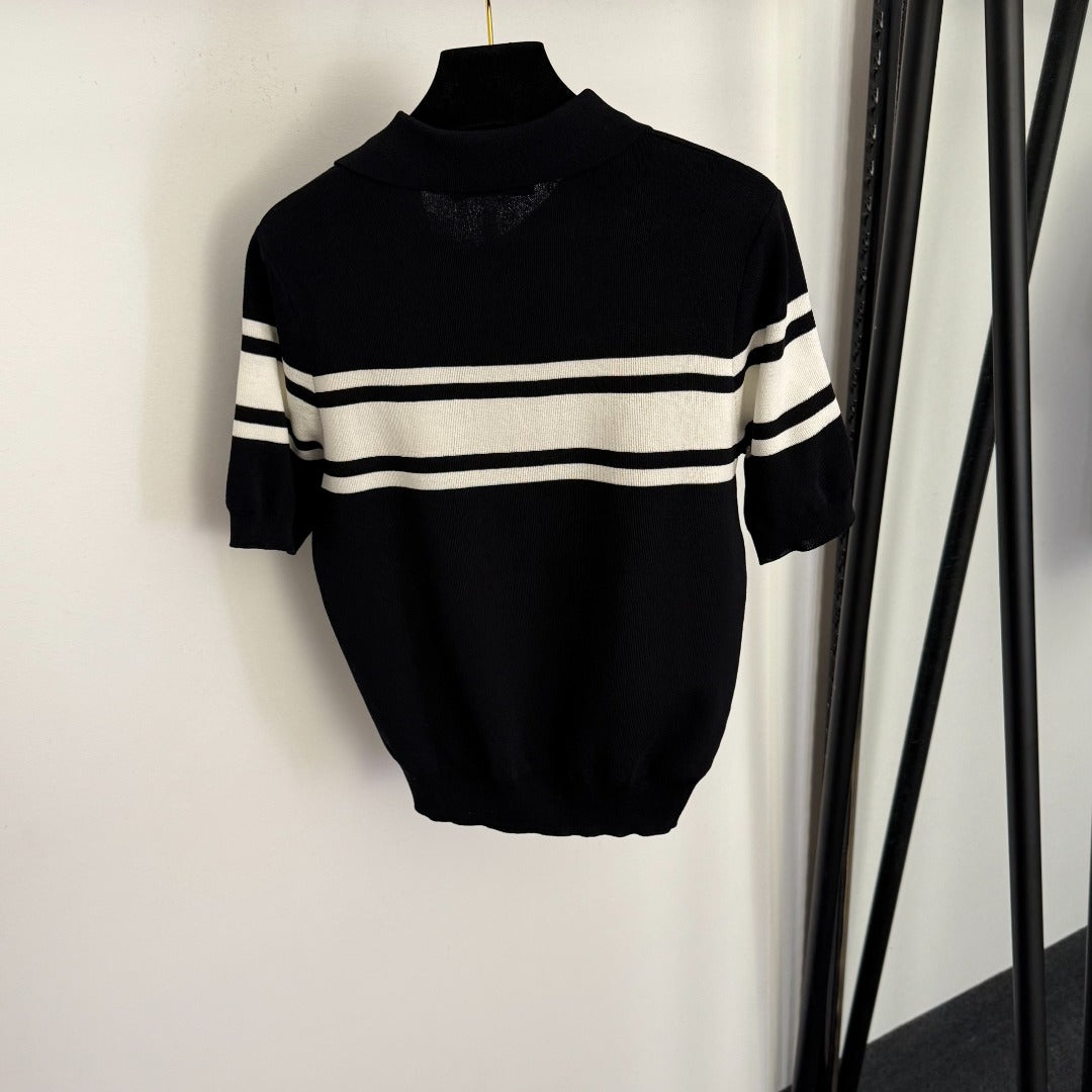DIOR 26S SHORT-SLEEVE KNIT SWEATER 1029
