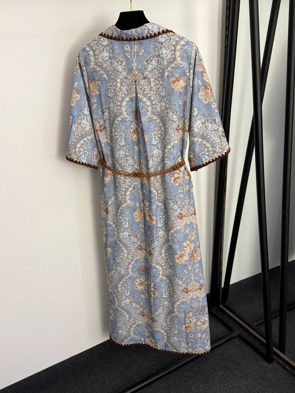 ZIMMERMANN 26S SHORT-SLEEVE WAIST-CINCHED DRESS STYLE 91