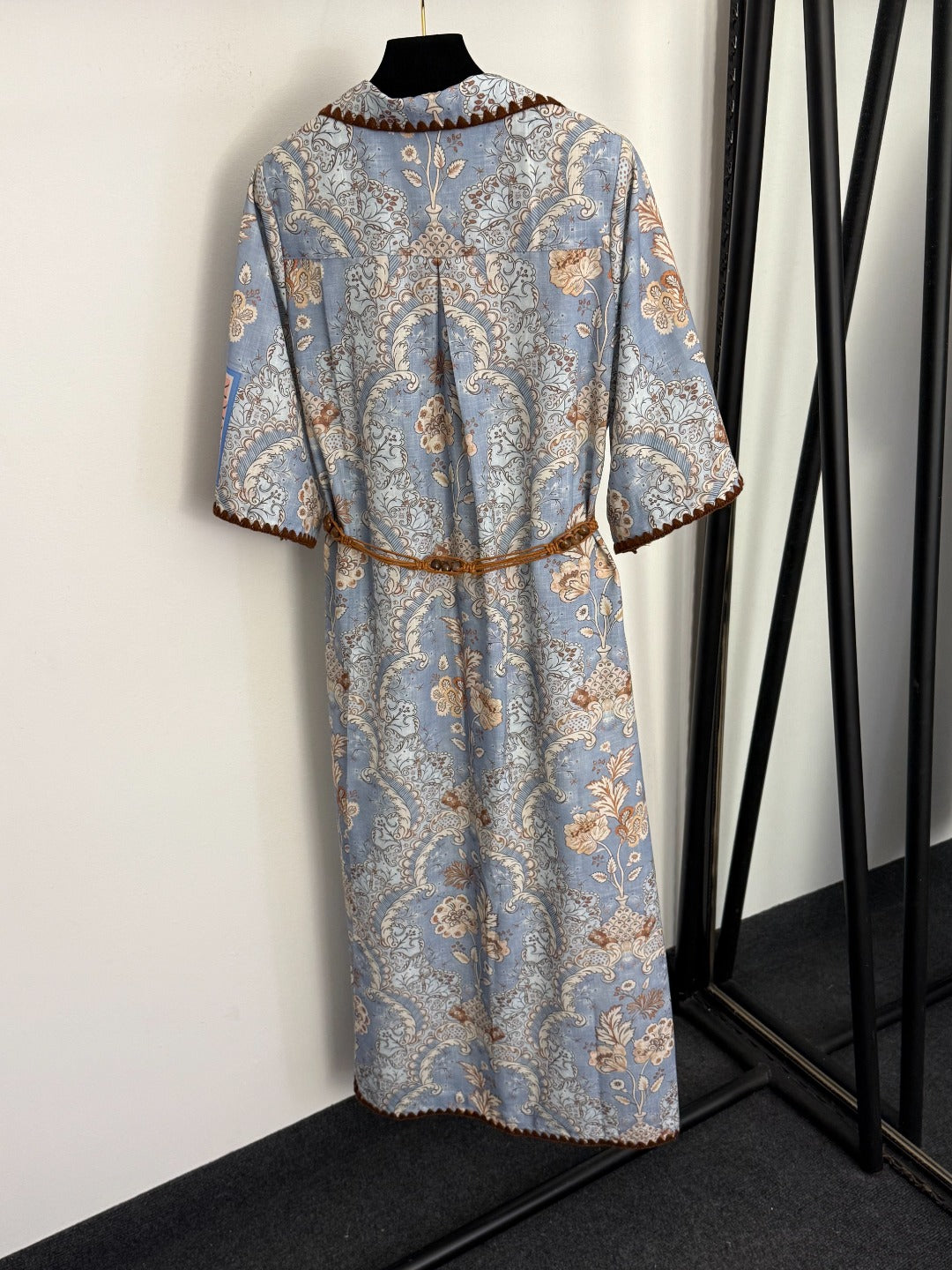 ZIMMERMANN 26S SHORT-SLEEVE WAIST-CINCHED DRESS STYLE 91