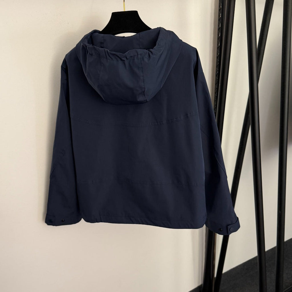MIUMIU 26S LONG SLEEVE HOODED WINDBREAKER 892