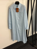 LORO PIANA 26S LONG SLEEVE SHIRT DRESS 814