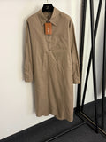 LORO PIANA 26S LONG SLEEVE SHIRT DRESS 807