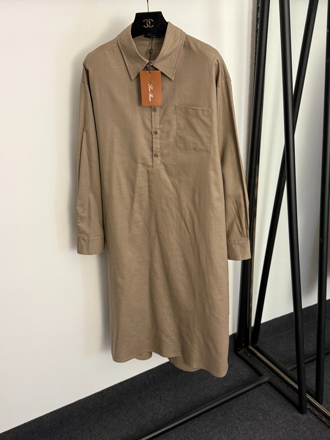 LORO PIANA 26S LONG SLEEVE SHIRT DRESS 807