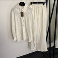 LORO PIANA 26S SHIRT AND WIDE LEG PANTS SET 782