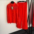 LORO PIANA 26S SHIRT AND WIDE LEG PANTS SET 783