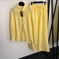 LORO PIANA 26S SHIRT AND WIDE LEG PANTS SET 784