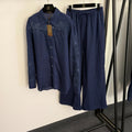 LORO PIANA 26S SHIRT AND WIDE LEG PANTS SET 781