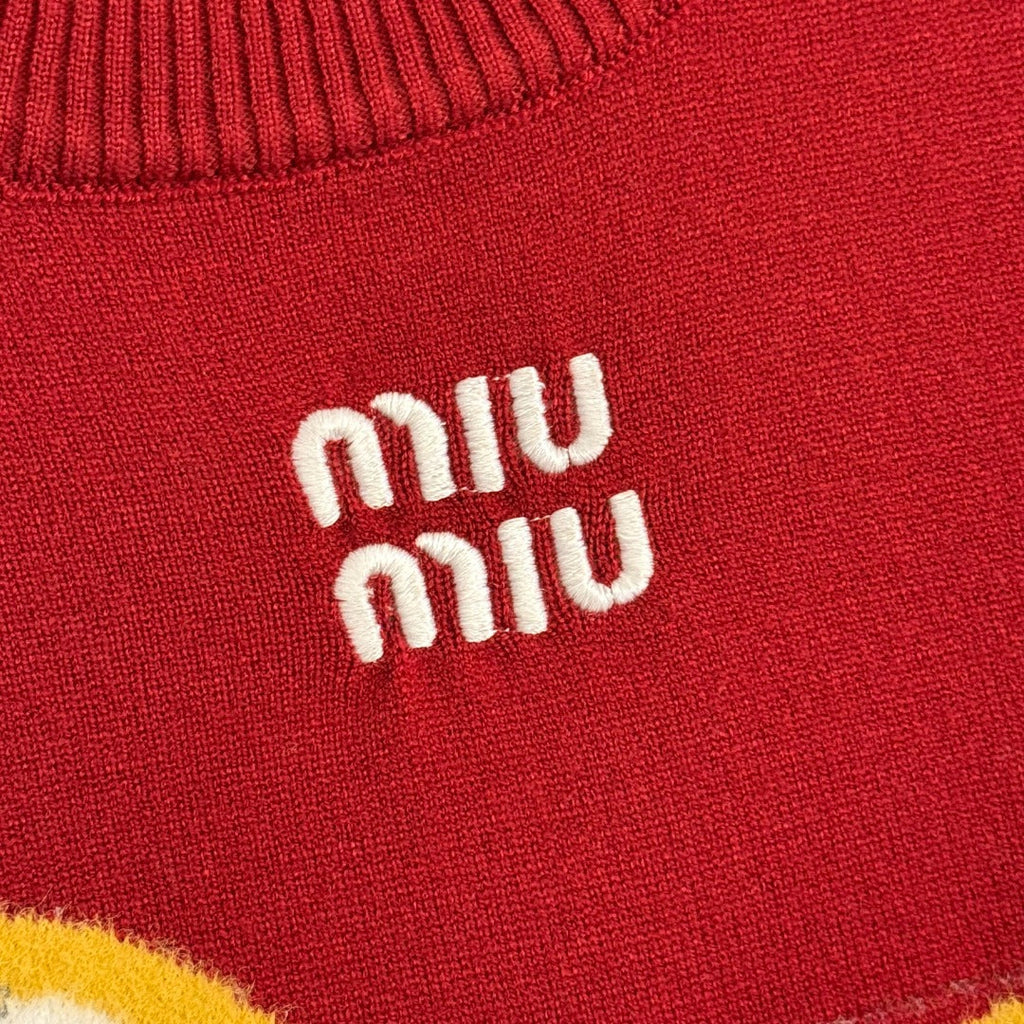 MIUMIU 26S SHORT SLEEVE KNIT SWEATER 1028