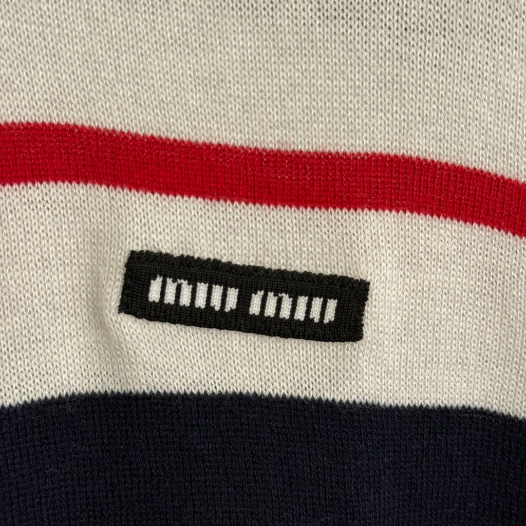 MIUMIU 26S SHORT SLEEVE KNIT SWEATER 1026
