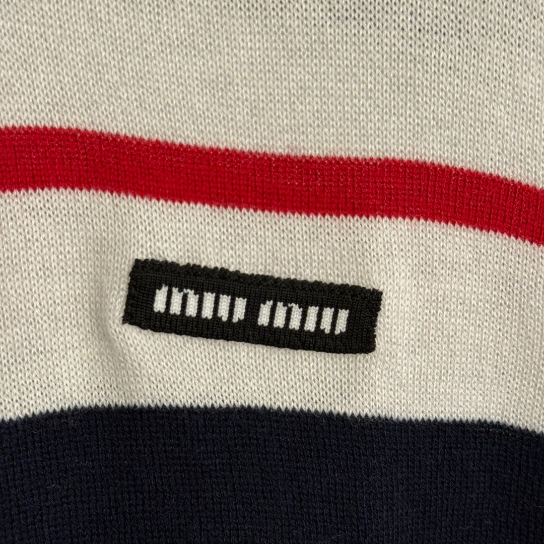 MIUMIU 26S SHORT SLEEVE KNIT SWEATER 1026
