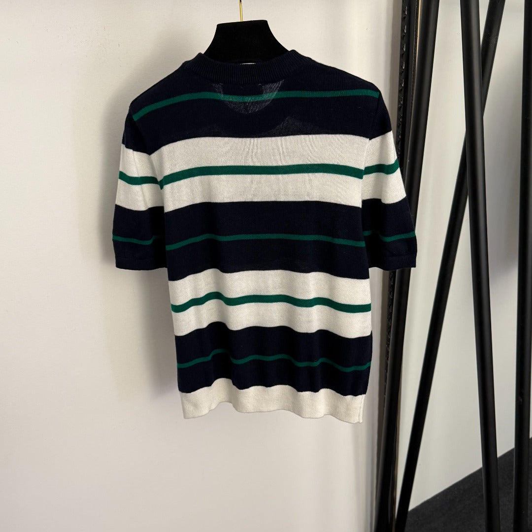 MIUMIU 26S SHORT SLEEVE KNIT SWEATER 1027