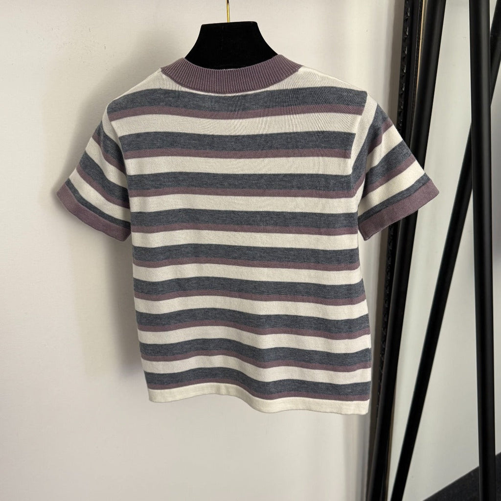 PRADA 26S SHORT SLEEVED KNIT T-SHIRT 757