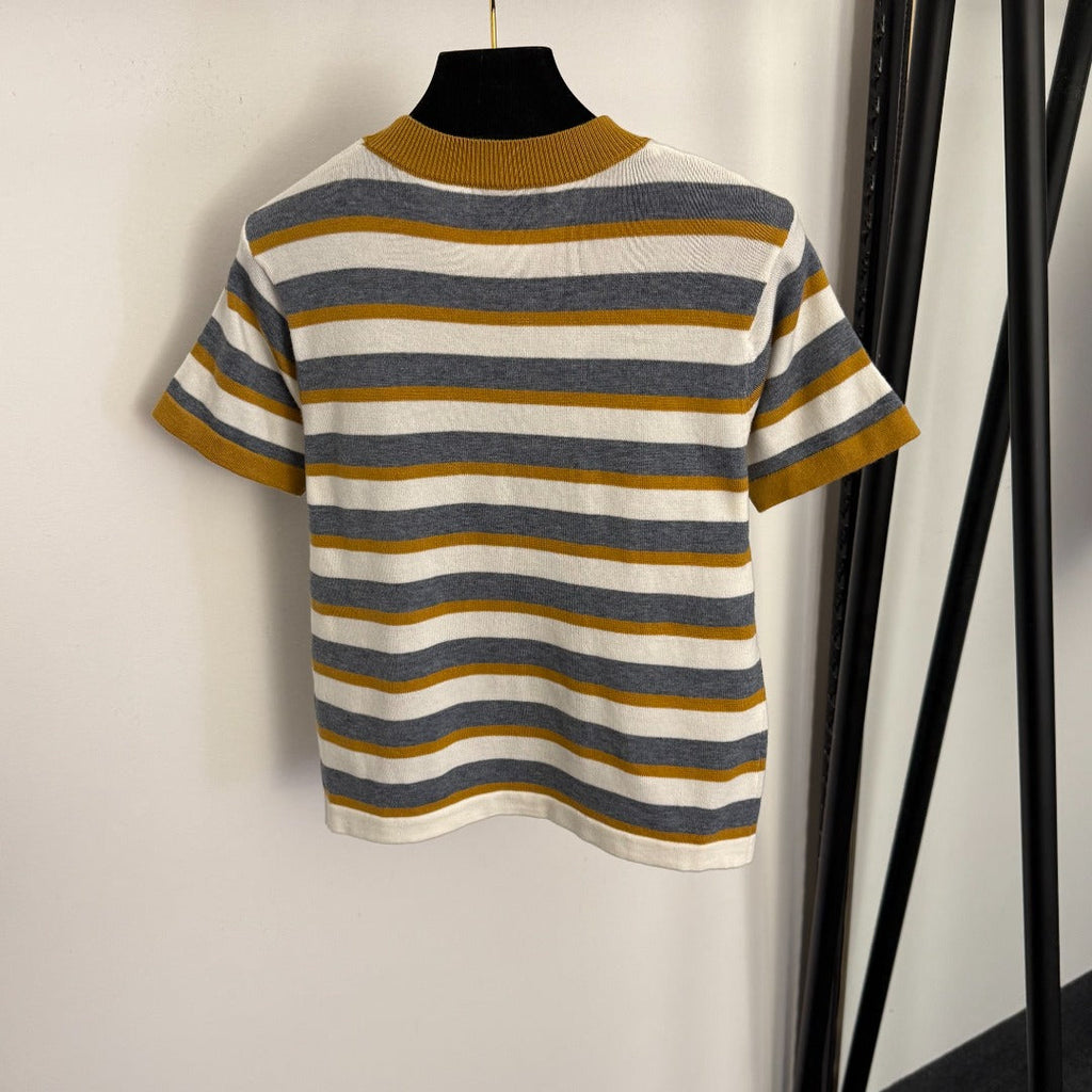PRADA 26S SHORT SLEEVED KNIT T-SHIRT 758