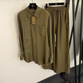 LORO PIANA 26S SHIRT AND WIDE LEG PANTS SET 779