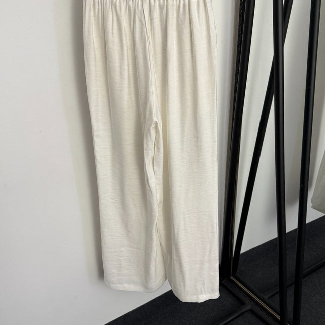 VALENTINO 26S LONG-SLEEVE SHIRT & WIDE-LEG PANTS SET 378