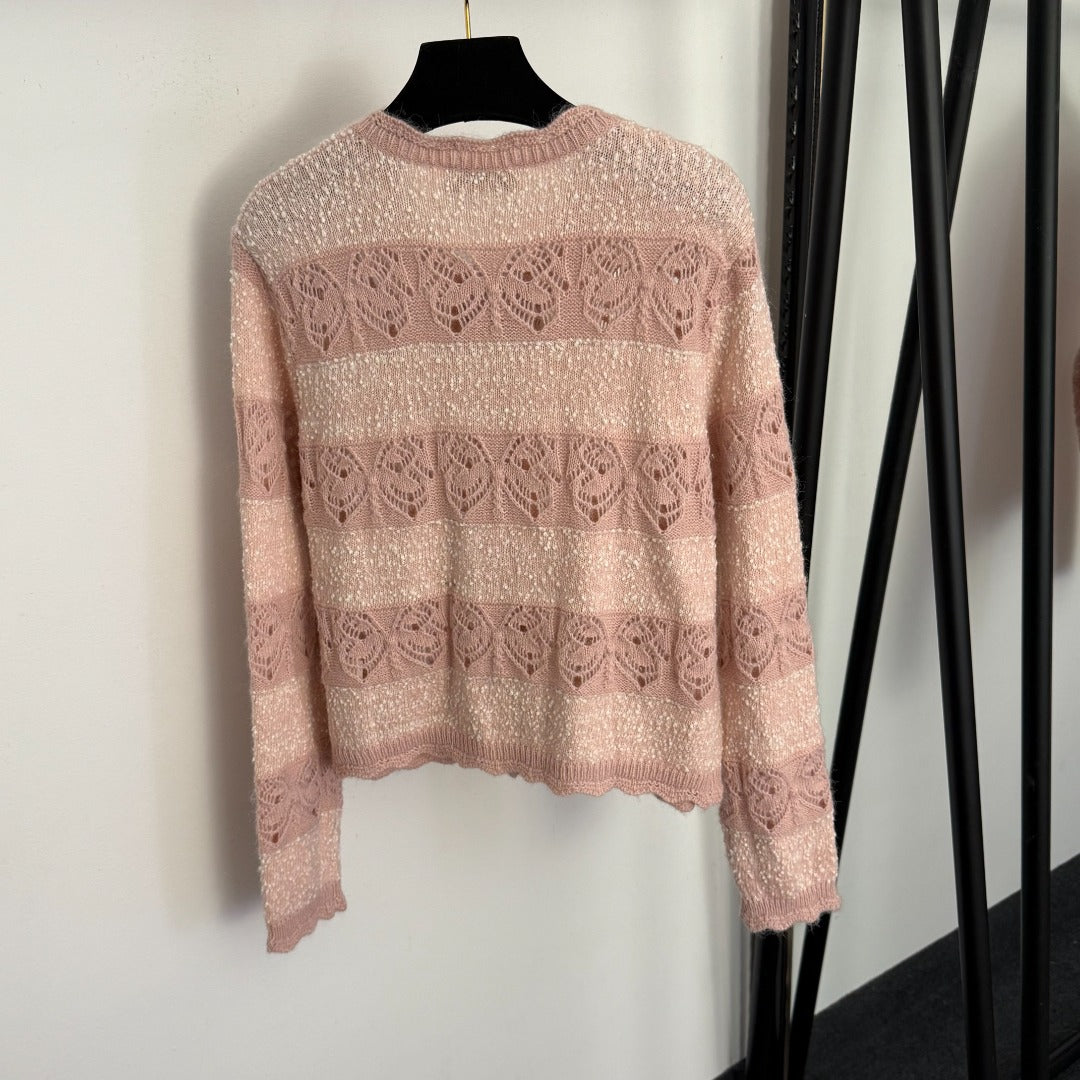 MIUMIU 26S LONG SLEEVE KNIT CARDIGAN 1025