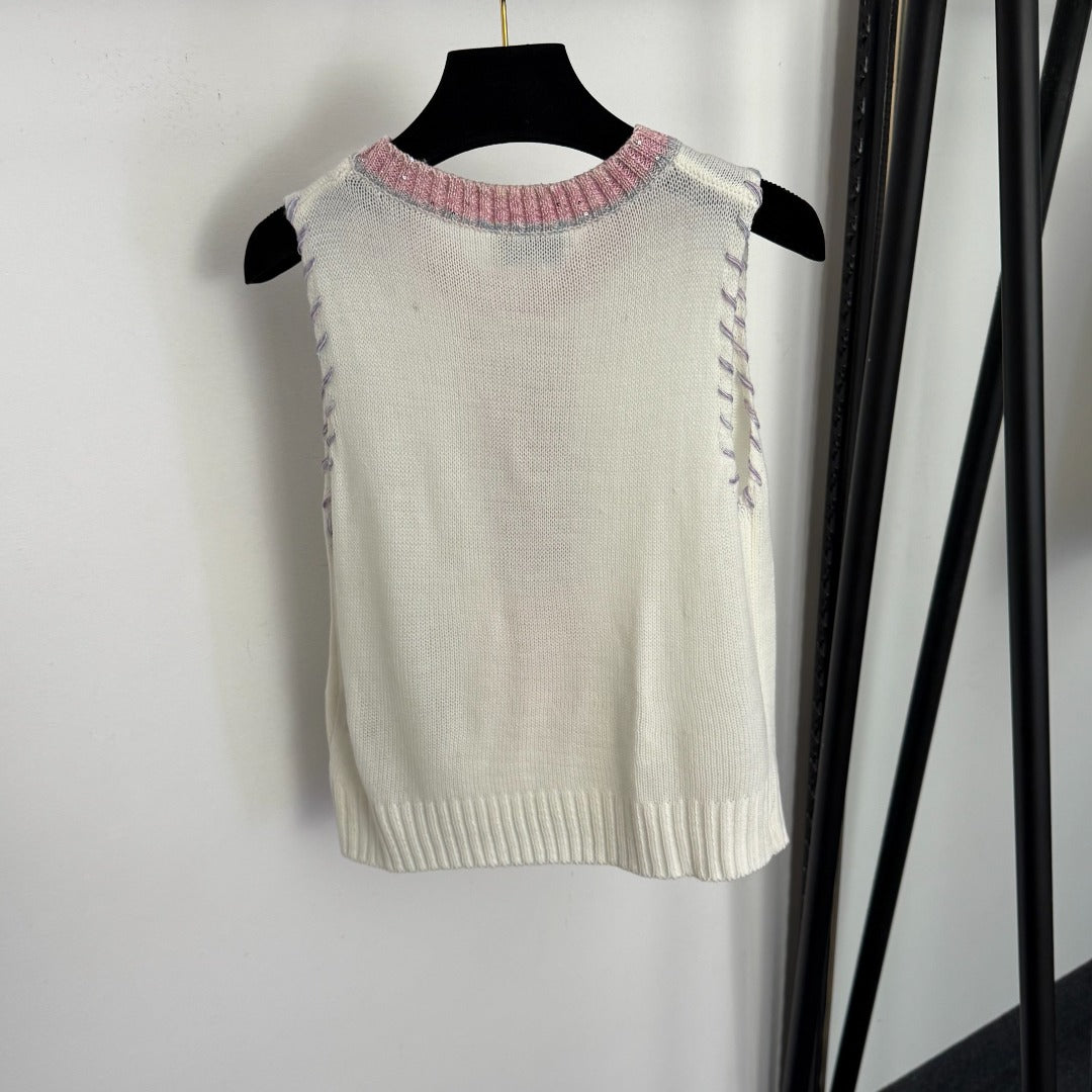 CHANEL 26S KNIT SLEEVELESS TOP 1010