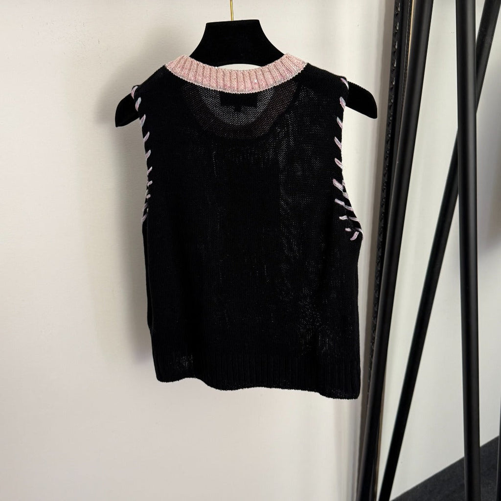CHANEL 26S KNIT SLEEVELESS TOP 1009