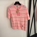 MIUMIU 26S SHORT SLEEVE KNIT TOP 1021