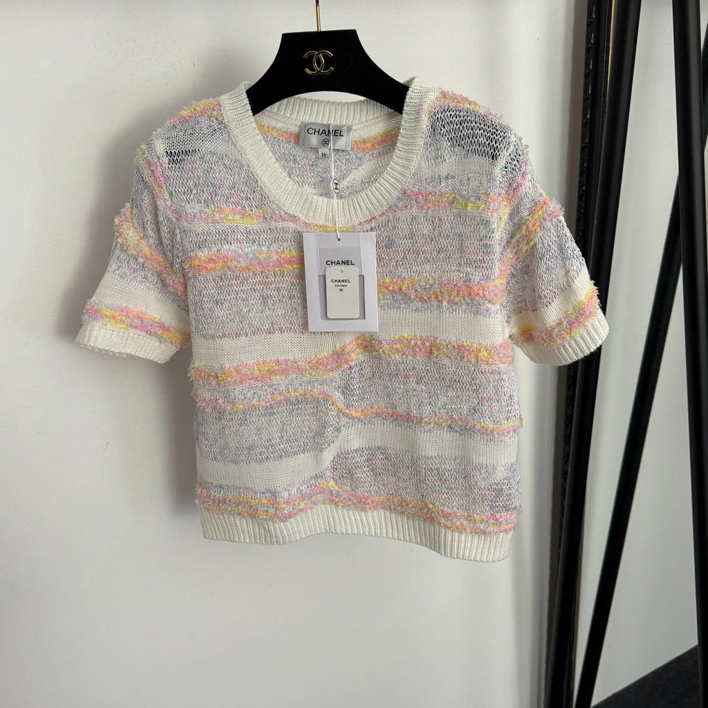 CHANEL 26S SHORT-SLEEVE SWEATER 1005