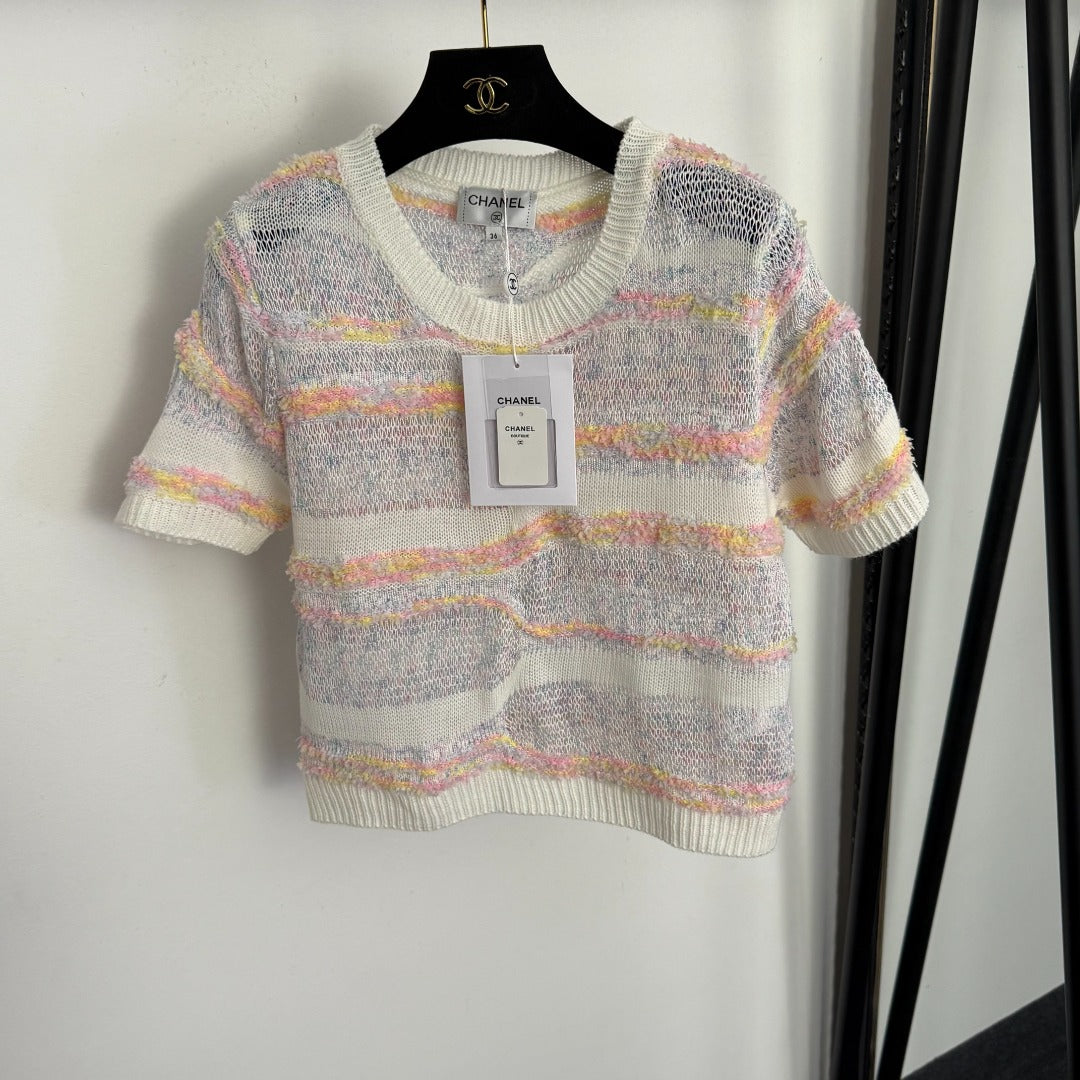 CHANEL 26S SHORT-SLEEVE SWEATER 1005