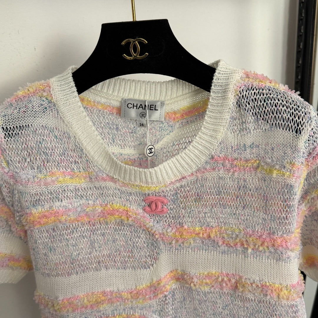 CHANEL 26S SHORT-SLEEVE SWEATER 1005