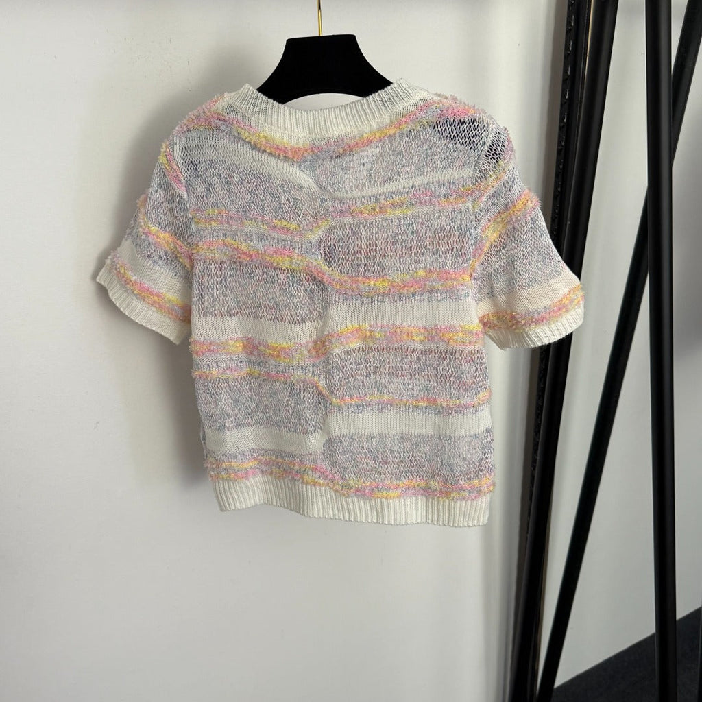 CHANEL 26S SHORT-SLEEVE SWEATER 1005