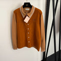 MIUMIU 26S LONG SLEEVE COLLARED CARDIGAN 1010