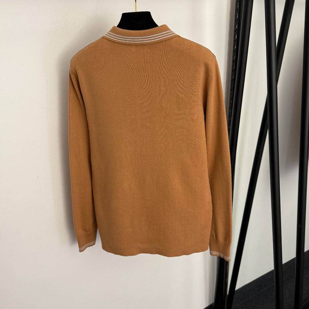 MIUMIU 26S LONG SLEEVE COLLARED CARDIGAN 1010