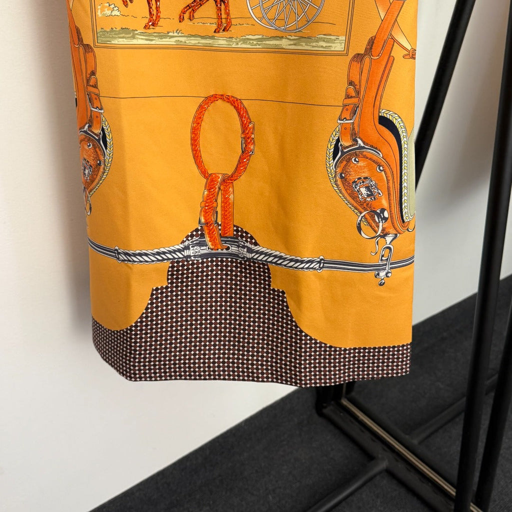 HERMES 26S SHORT SLEEVED DRESS 527