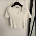 CHANEL 26S SHORT-SLEEVE SWEATER 997