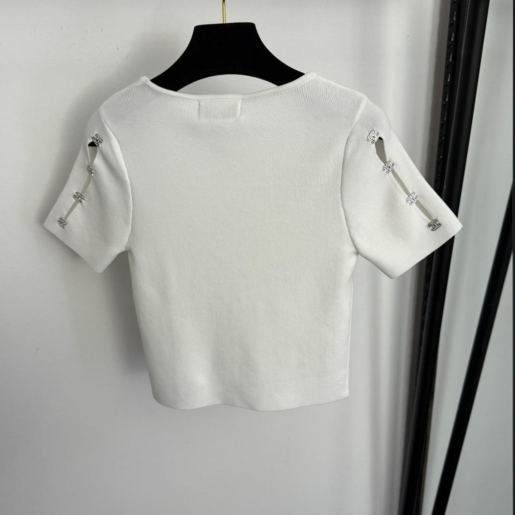 CHANEL 26S SHORT-SLEEVE SWEATER 997