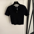 CHANEL 26S SHORT-SLEEVE SWEATER 998
