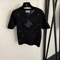PRADA 26S SHORT SLEEVED KNIT TOP 740