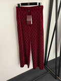 GUCCI 26S EMBELLISHED VELVET PANTS 97