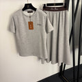 LORO PIANA 26S T-SHIRT AND SKIRT SET 674