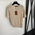LORO PIANA 26S SHORT SLEEVE KNIT TOP 654
