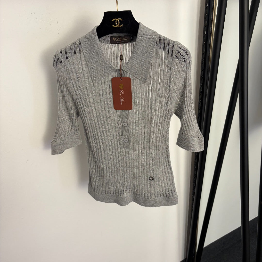 LORO PIANA 26S KNIT POLO SHIRT 650