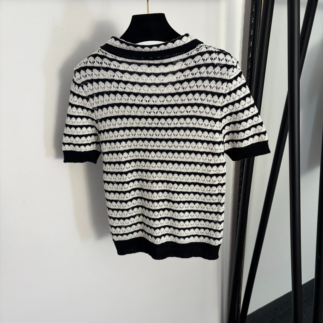 CELINE 26S SHORT SLEEVE KNIT TOP 136