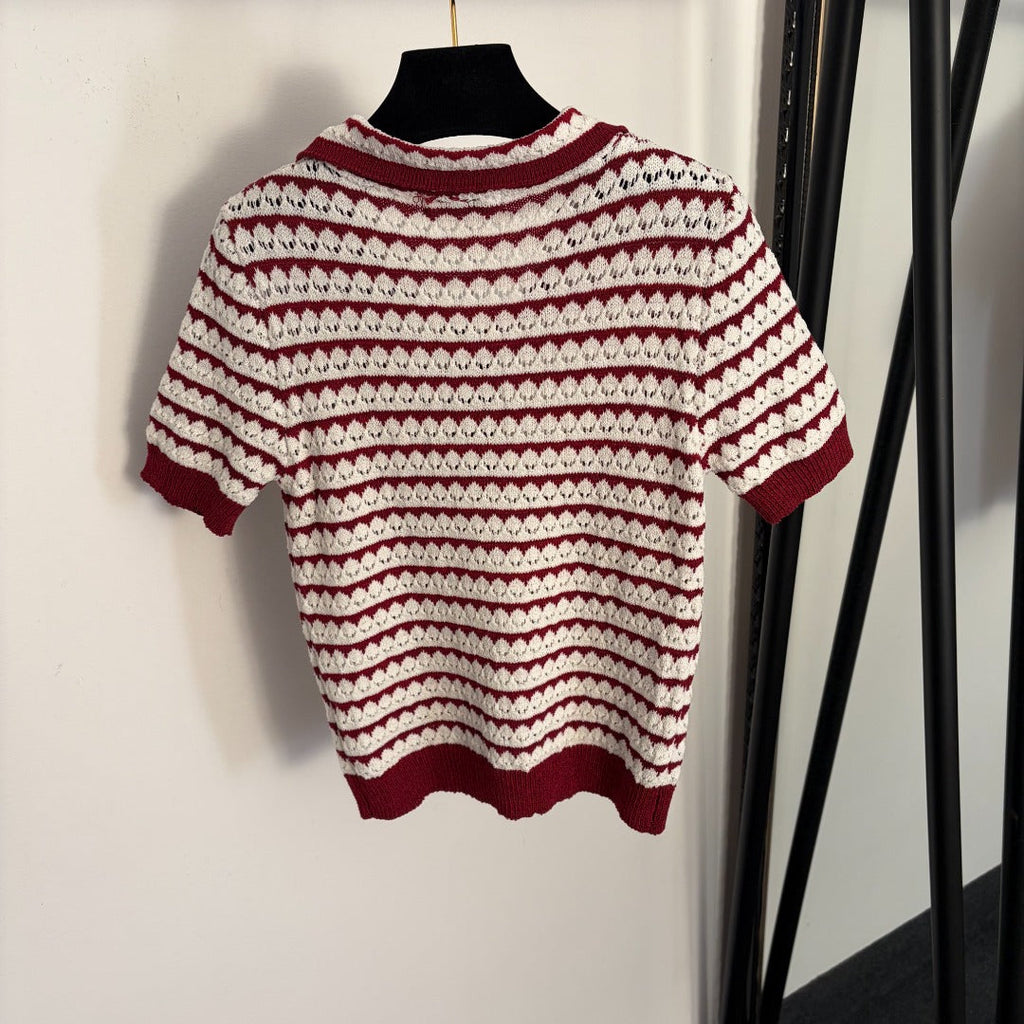 CELINE 26S SHORT SLEEVE KNIT TOP 137