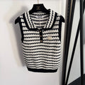 CELINE 26S LACE COLLAR KNIT VEST 134