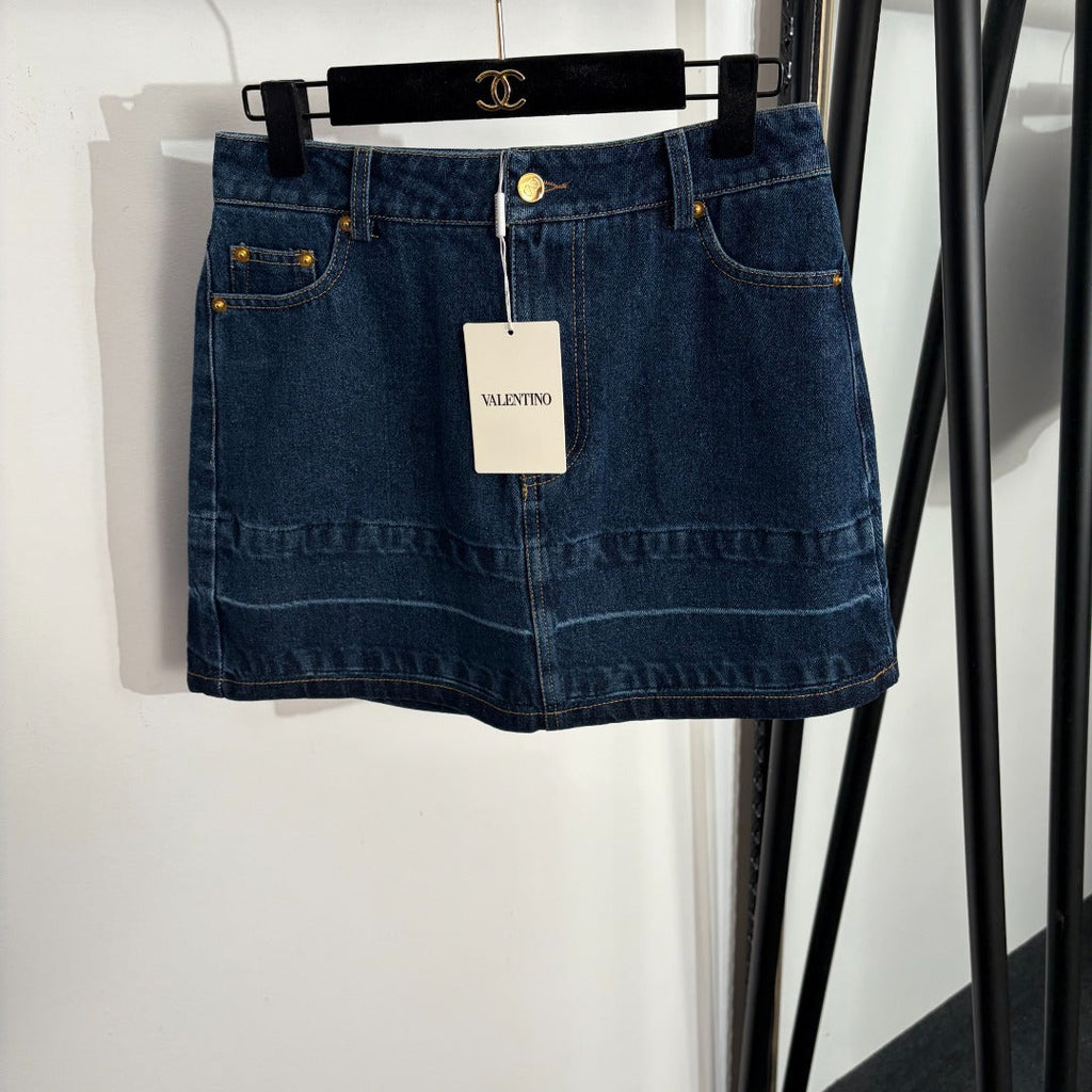 VALENTINO 26S DENIM MINI SKIRT 233