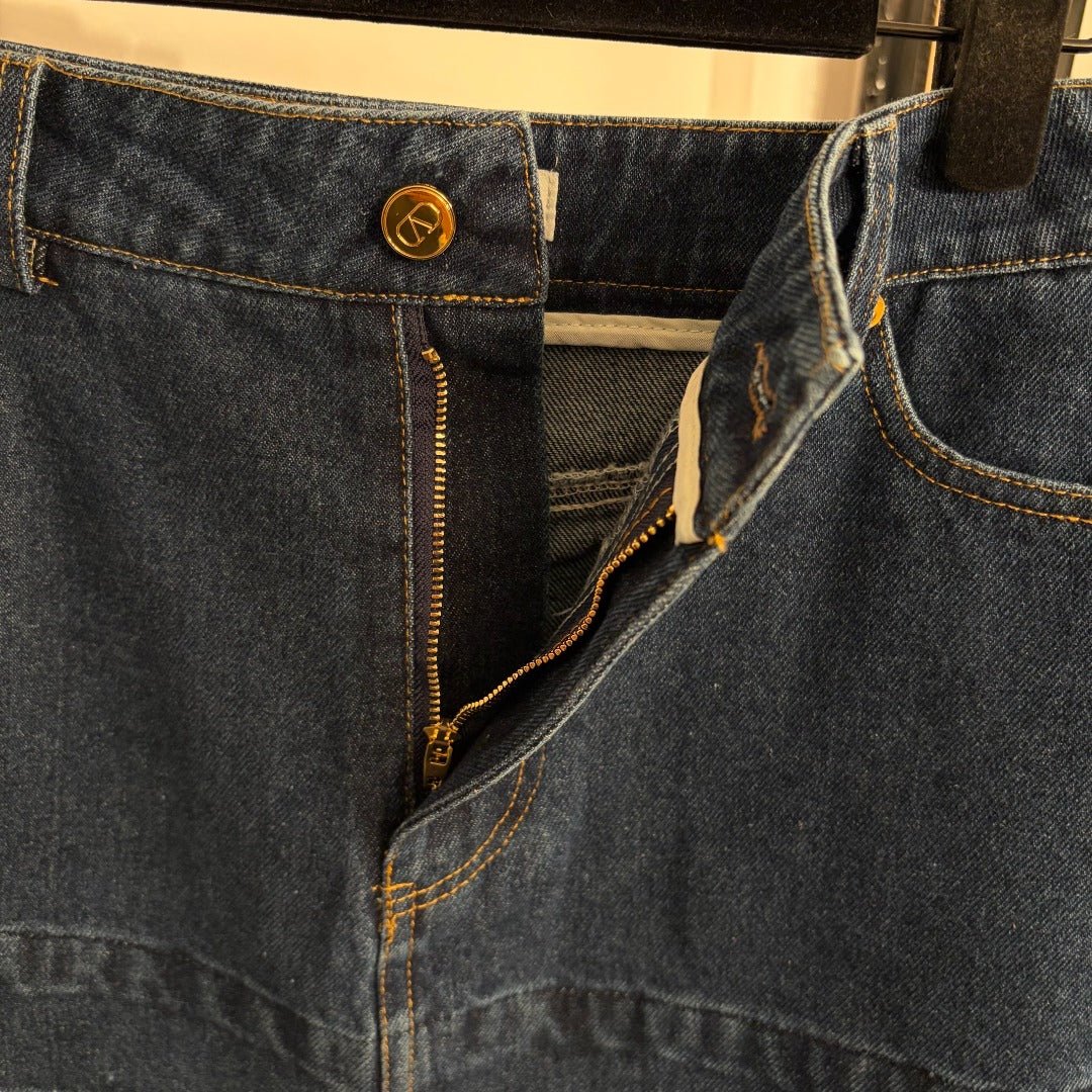 VALENTINO 26S DENIM MINI SKIRT 233