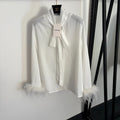 VALENTINO 26S LONG SLEEVE BOW TIE SHIRT 220