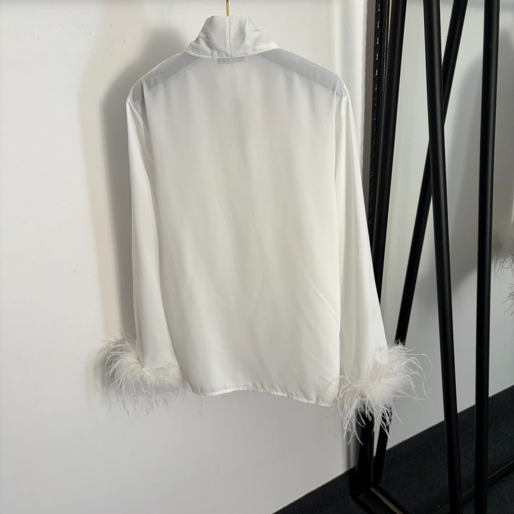 VALENTINO 26S LONG SLEEVE BOW TIE SHIRT 220