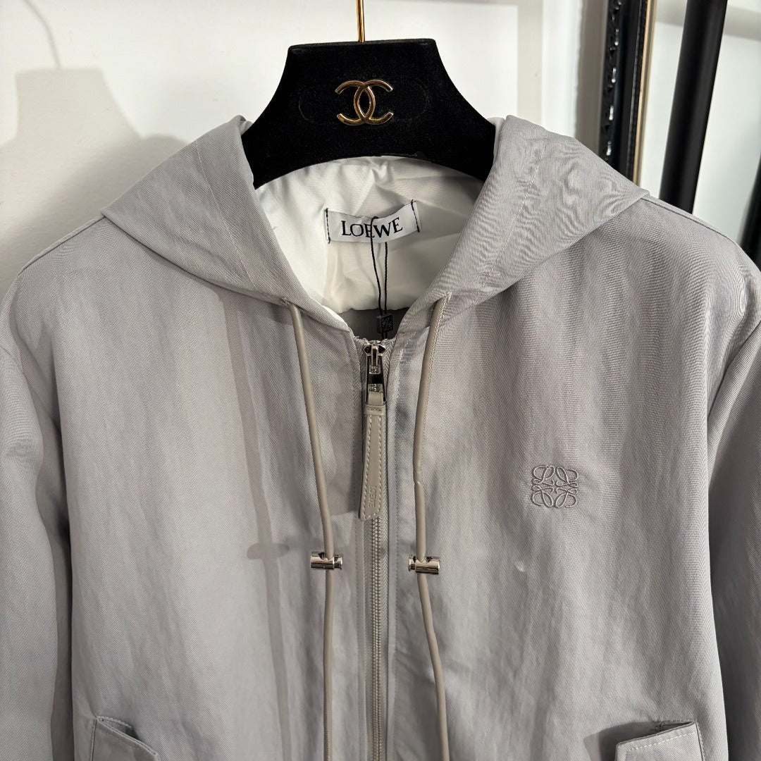 LOEWE 26S HOODED LONG JACKET 438