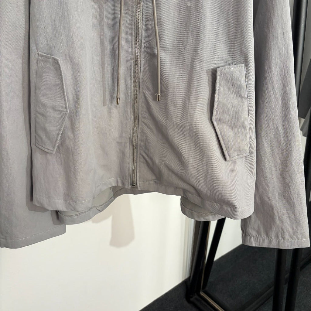 LOEWE 26S HOODED LONG JACKET 438