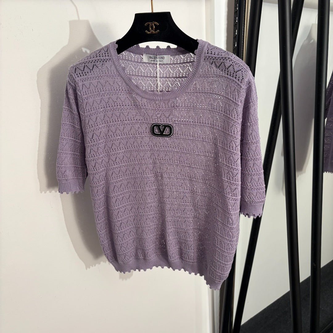 VALENTINO 26S SHORT SLEEVE KNIT TOP 209
