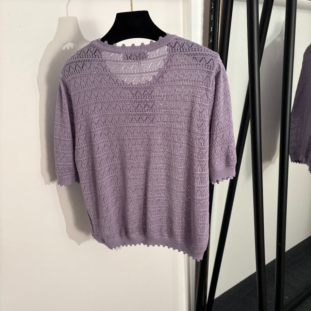 VALENTINO 26S SHORT SLEEVE KNIT TOP 209