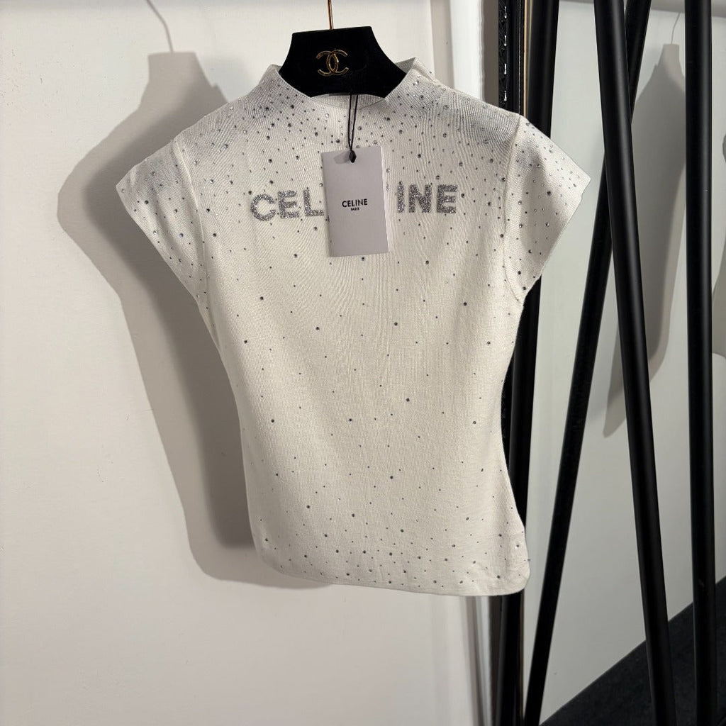 CELINE 26S SHORT SLEEVE KNIT TOP 203